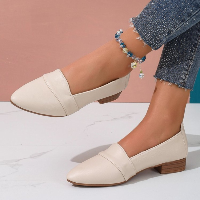 Casual Sandal Leather - Женские туфли без застежек, однотонные, с