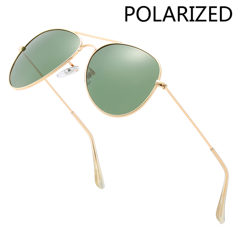 Sunglasses Aviator Polarized - Поляризованные металлические солнцезащитные очки с двойной