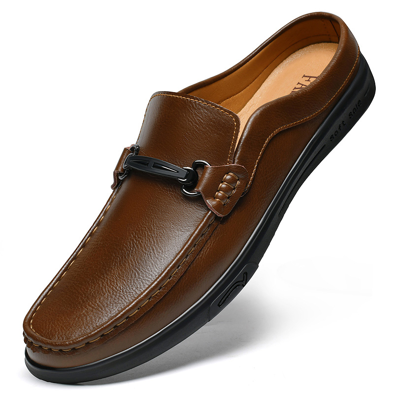 Мужские кожаные мюли-лоферы бо – обзор и цена Flip Flop Leather Men