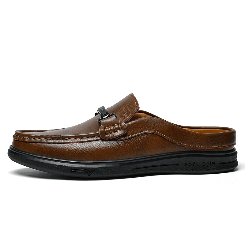 Мужские кожаные мюли-лоферы бо – обзор и цена Flip Flop Leather Men