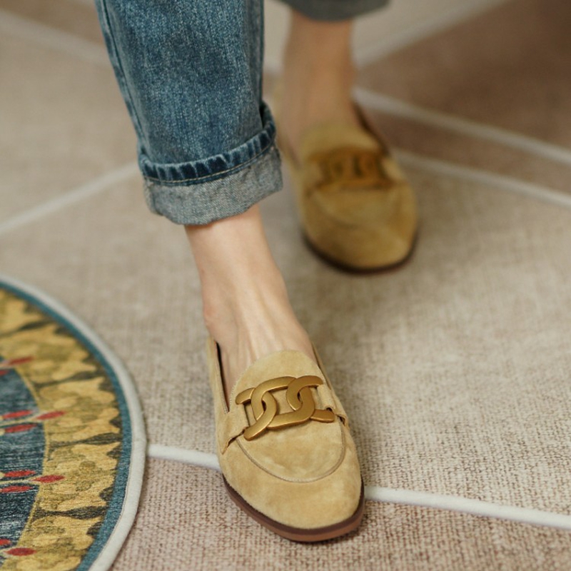 Замшевые Кожаные женские лофер – обзор и цена Casual Sandal Leather