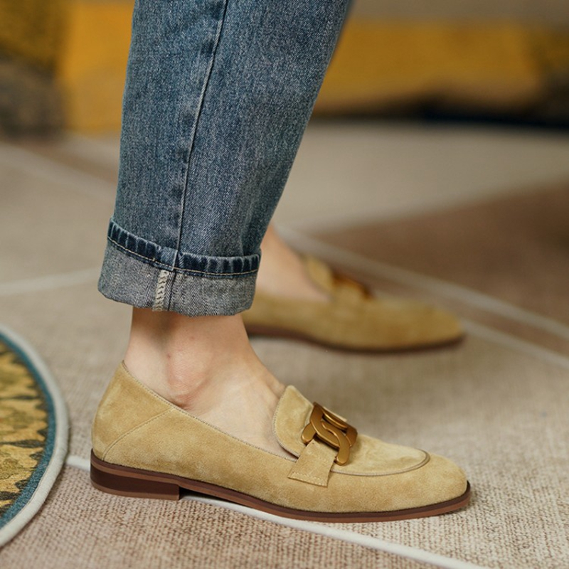 Замшевые Кожаные женские лофер – обзор и цена Casual Sandal Leather