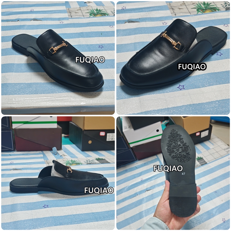 Мужские кожаные мюли-лоферы с  – обзор и цена Flip Flop Leather Men