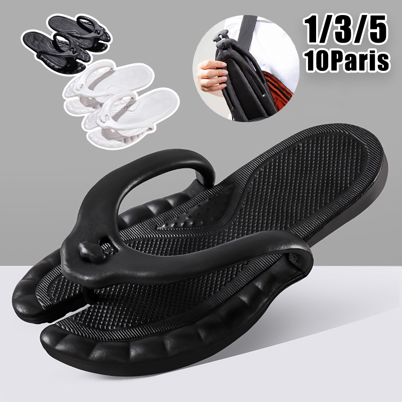 Компактные дорожные тапочки дл – обзор и цена Flip Flop Leather Men